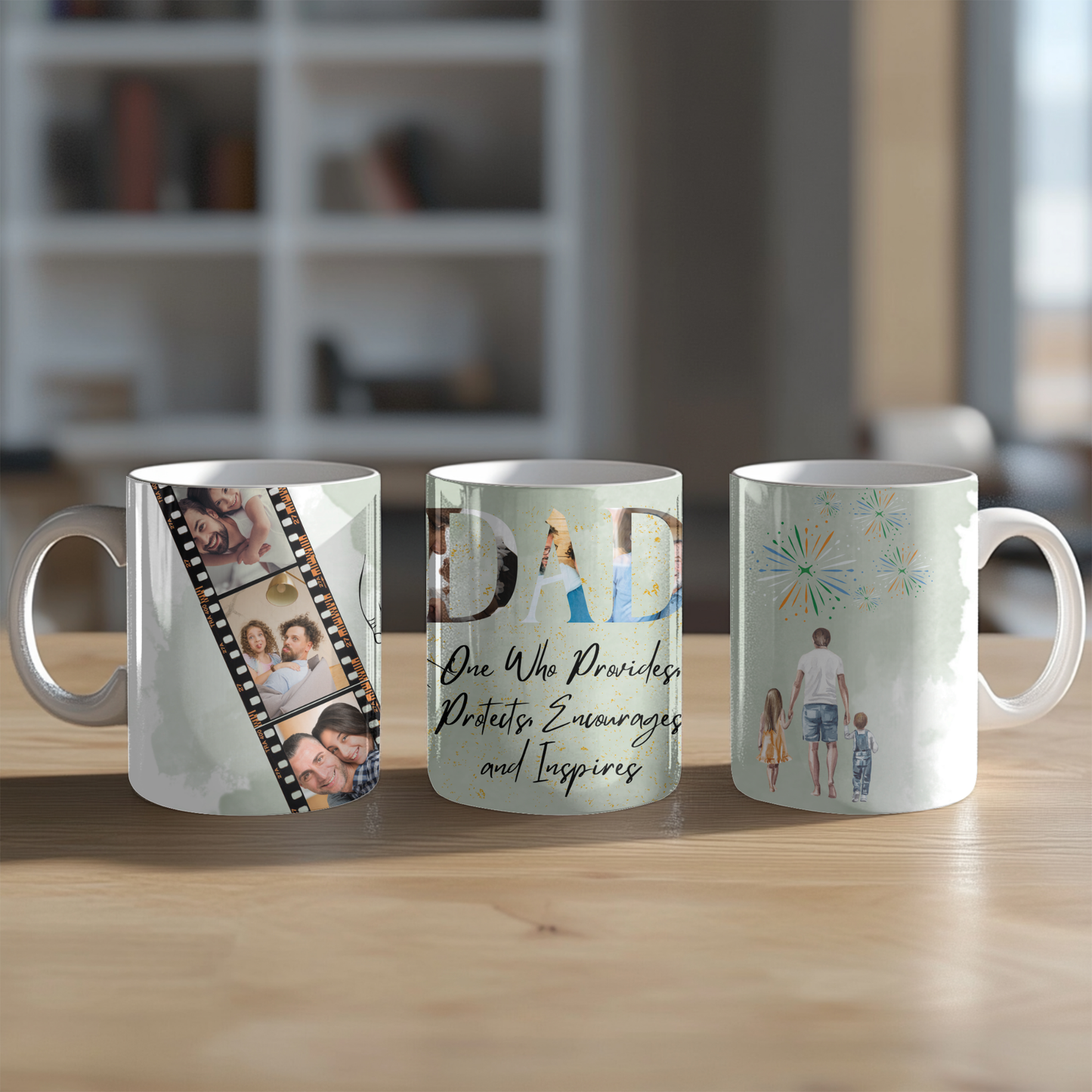 Personalized Dad Mug – Custom Photo & Quote Coffee Cup, Father’s Day Gift, Birthday Gift for Dad, Custom Name Mug, Best Dad Ever Keepsake