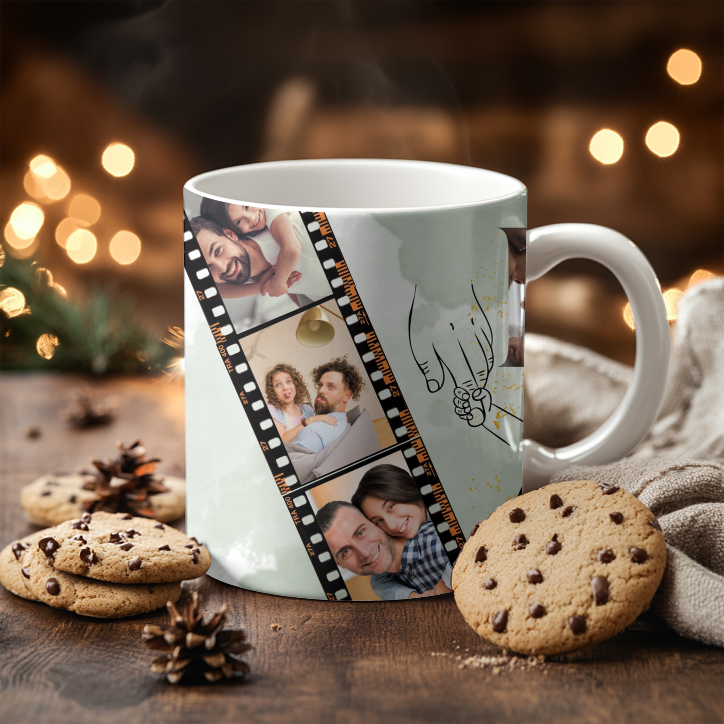 Personalized Dad Mug – Custom Photo & Quote Coffee Cup, Father’s Day Gift, Birthday Gift for Dad, Custom Name Mug, Best Dad Ever Keepsake