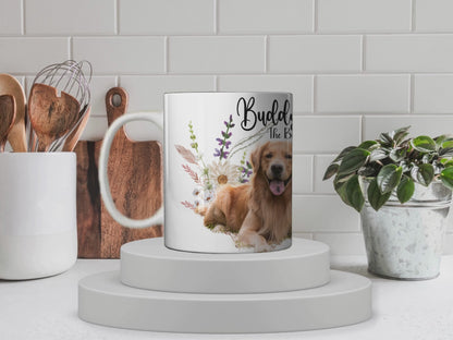 Personalized Pet Mug - Custom Dog Photo Coffee Cup, Pet Portrait Gift, Custom Name & Quote Mug, Dog Lover Gift, Sublimation Pet Memorial Mug